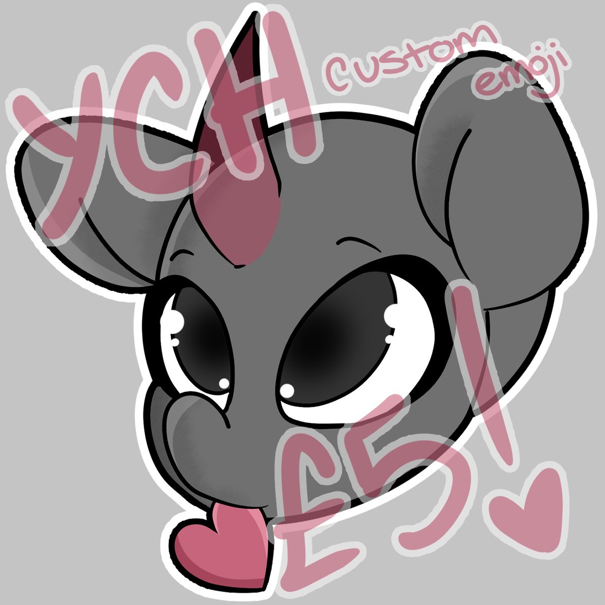 🎨 YCH - custom discord emoji ❤️

Opening up 6 slots at £5 each for this simple shaded emoji! 
📍DM on discord to book! (thatponybell)