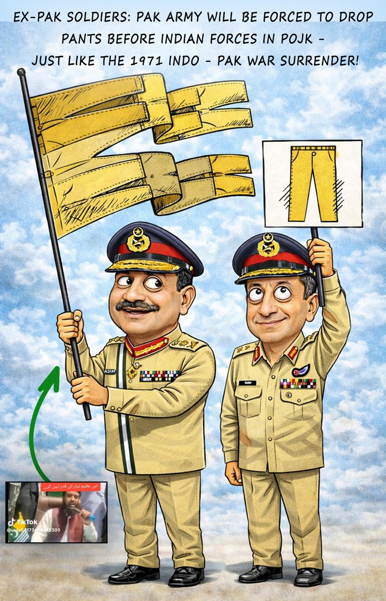 JavedMa11479849's tweet photo. The image mocks loud claims, suggesting #PakistanArmy leadership risks repeating past mistakes by ignoring lessons of 1971 and reality on ground. #MilitaryMyths #1971War #PoJK #PakSurrender #ReleaseImranKhan #WomenInGovTech #Wuhan #Vantara https://t.co/7vrX57FLGz