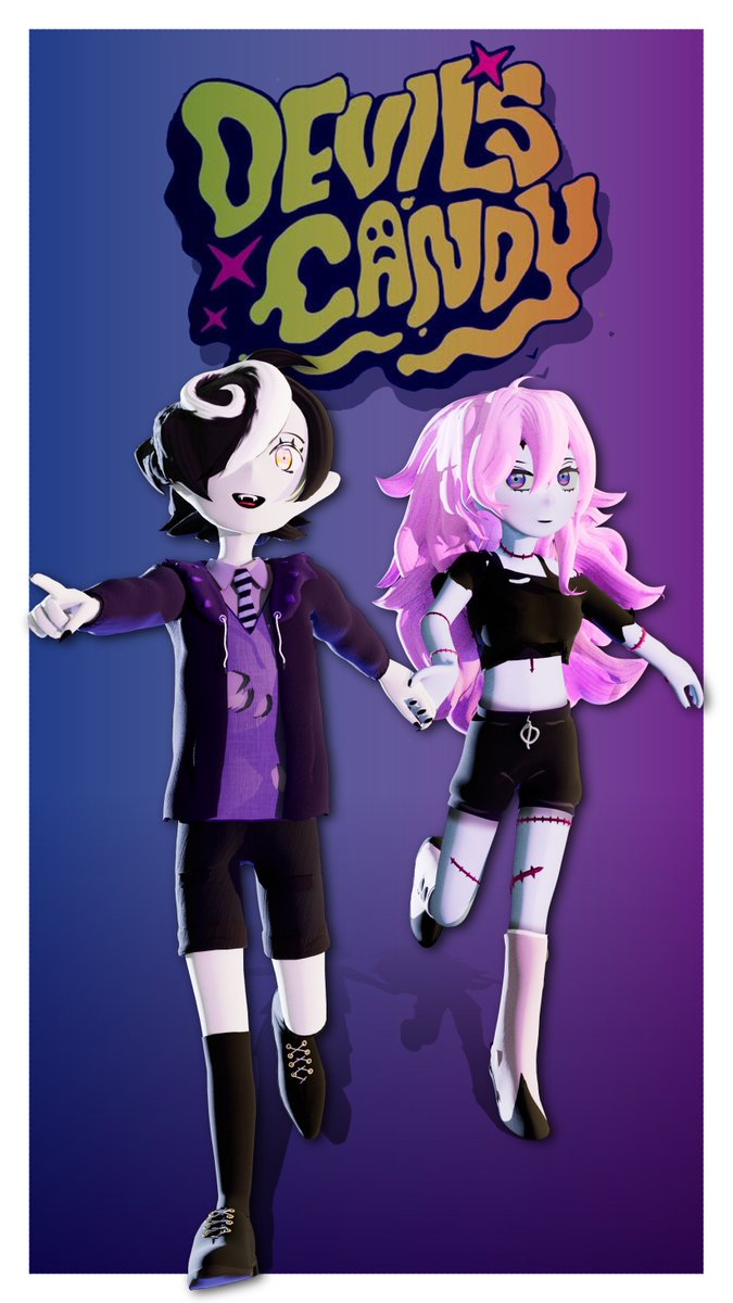 SpeedsterCreat1's tweet photo. Made a couple of character models based off Kazu and Pandora from Devils Candy by @tsulala and @bikkuriland. I love how they turned out https://t.co/pq199Q2lx1