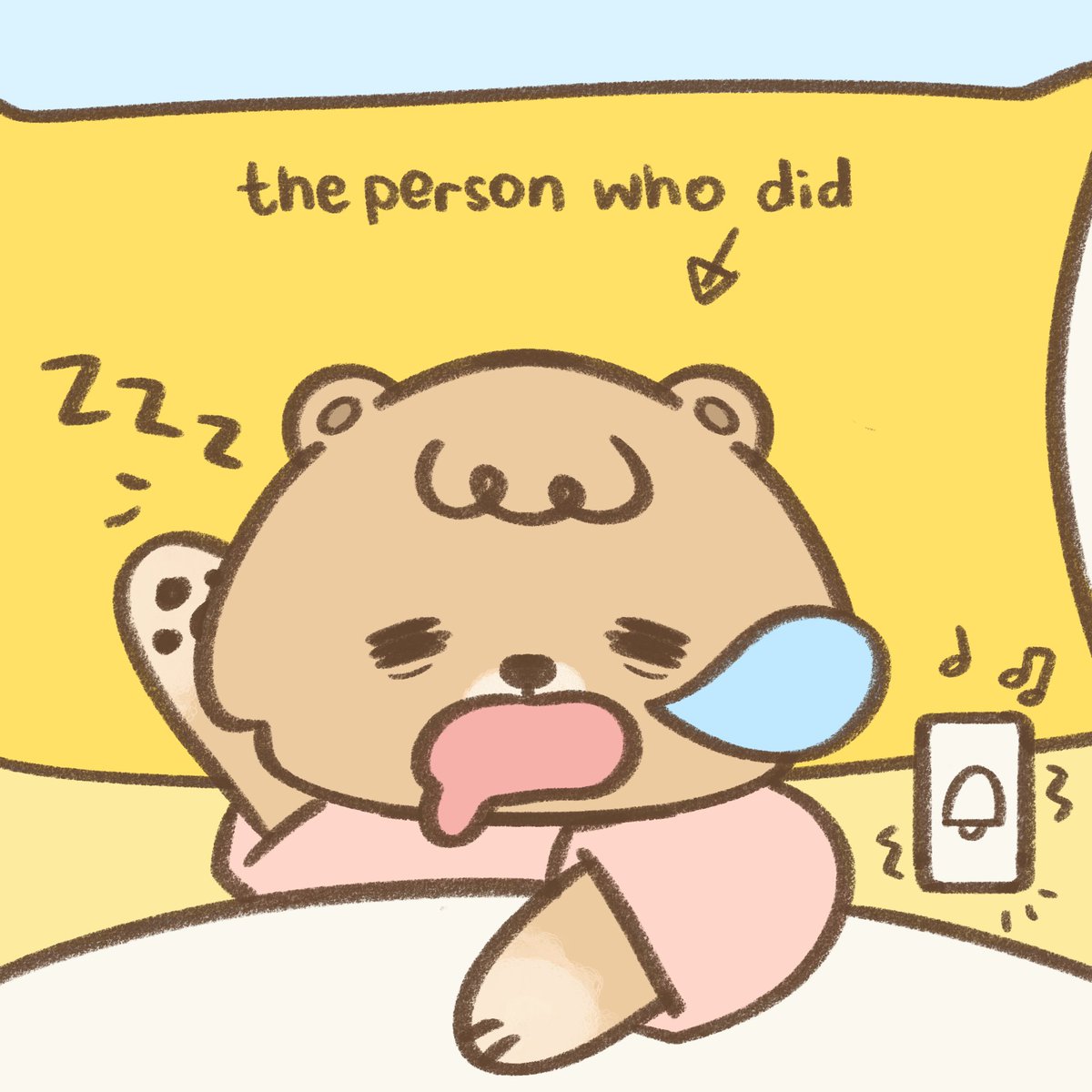 yapiart_studio's tweet photo. who didn’t set the alarm vs. who actually set it 😴⏰

#webcomic #comicstrip #relatable #digitalart https://t.co/FT9O5UF1Yw