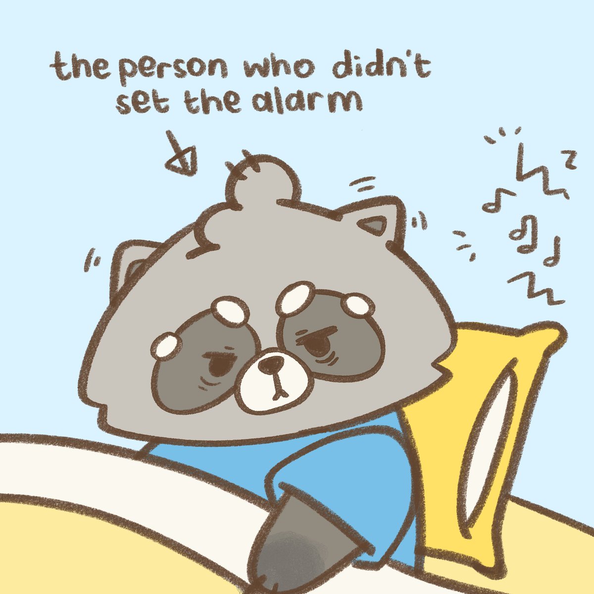 yapiart_studio's tweet photo. who didn’t set the alarm vs. who actually set it 😴⏰

#webcomic #comicstrip #relatable #digitalart https://t.co/FT9O5UF1Yw