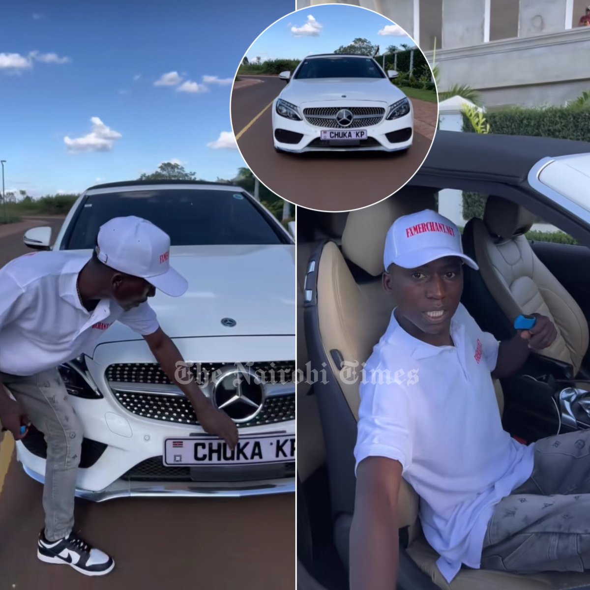 TheNairobiTimez's tweet image. Controversial forex trader Chuka Kenyan Prince buys a brand new mercedes convertible.
WATCH 👇