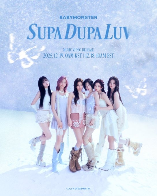 [WE GO UP] ‘SUPA DUPA LUV’ M/V D-1

2025.12.19. 0AM KST | 12.18. 10AM EST

#BABYMONSTER #베이비몬스터 #2ndMINIALBUM #WEGOUP #SUPADUPALUV #YG
