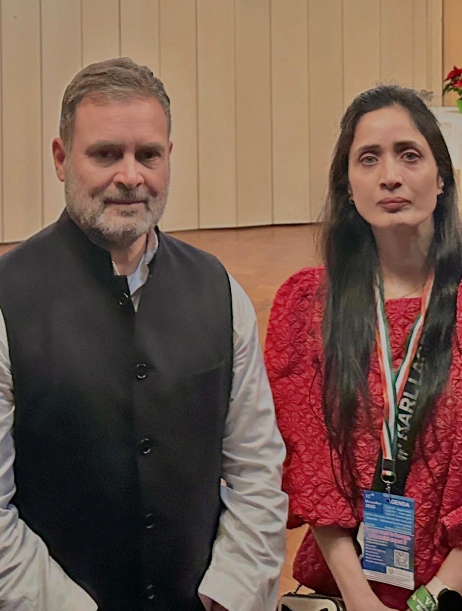 It was an honour to meet Shri Rahul Gandhi Ji, Leader of the Opposition in the Lok Sabha and Member of Parliament, during his visit to Berlin as part of his Germany tour.

The interaction reflected a meaningful exchange of ideas around democracy, inclusion, women’s leadership,