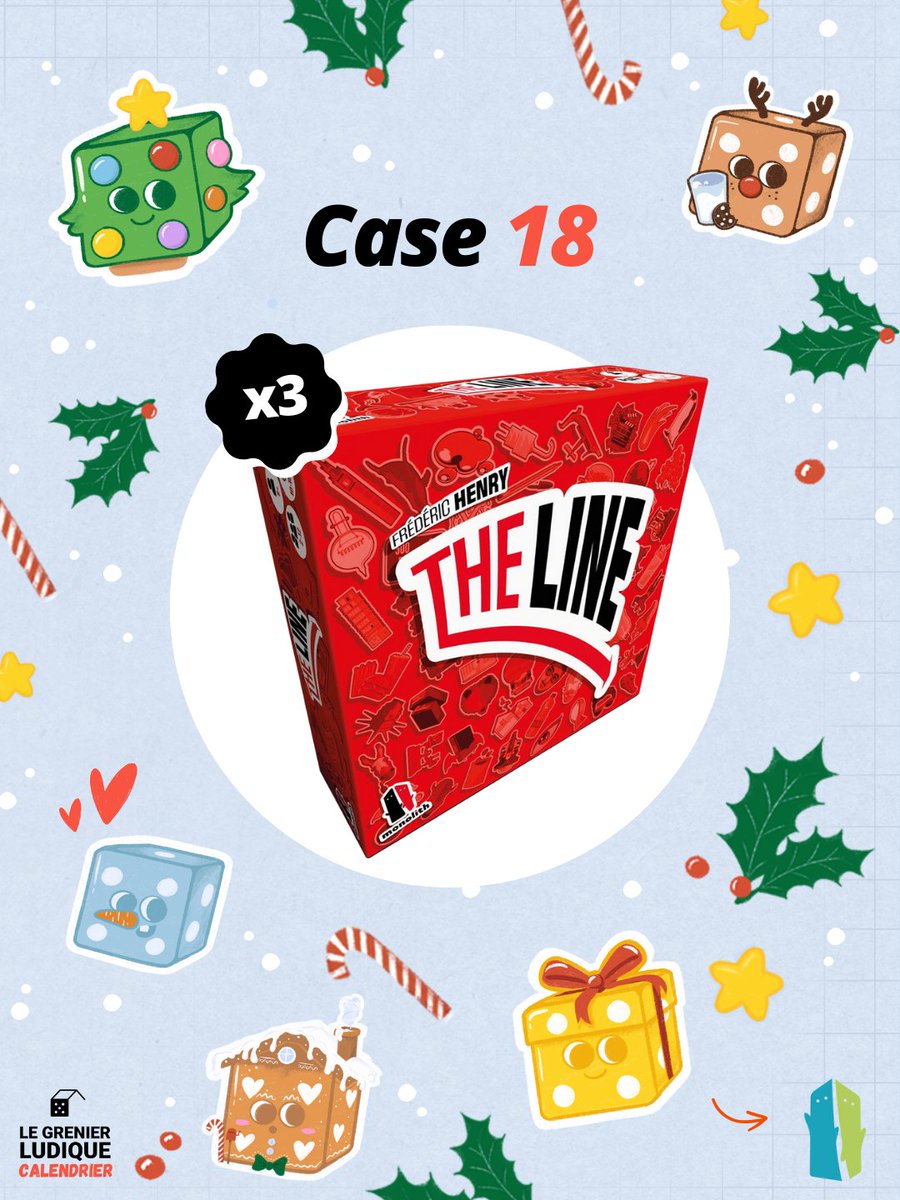 GrenierLudique's tweet image. 🔴 #CalendrierDuGrenier | Case 18

🎁 À gagner : 1 x #TheLine
➡️ RT + Follow @GrenierLudique

Ouvert à 🇫🇷 &amp;amp; 🇧🇪
✅ TAS le 20/12/25 - 20H (#Concours sur FB et IG également cf image)
ℹ️ Plus d'infos en commentaire

#jds #JeuConcours #j2s #bgg #jeudesociete #monolithretail #monolith