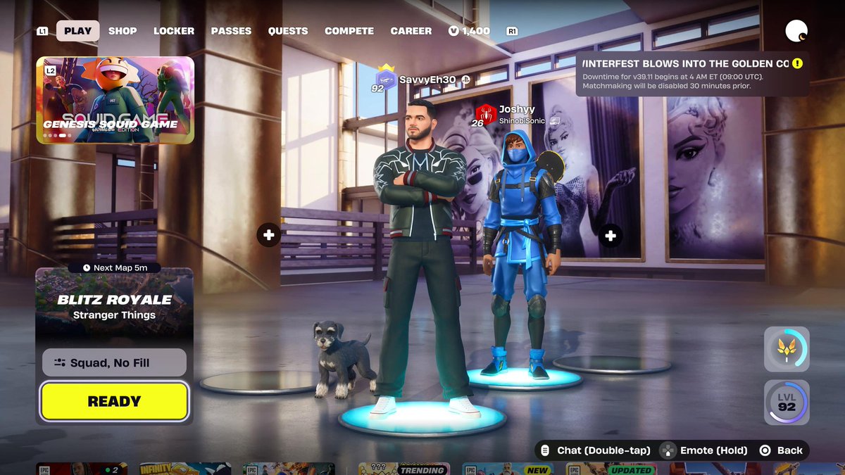 Savvy_1239's tweet photo. My goat of a bf gifted me the @CouRageJD Icon skin and i'm so happy I haven't taken it off since, it just gives off the biggest aura in game and I love the emote!  💕 #Fortnite #couragejd [ the poor guy in the first clip 💔 ] https://t.co/9NqNYGlQRo