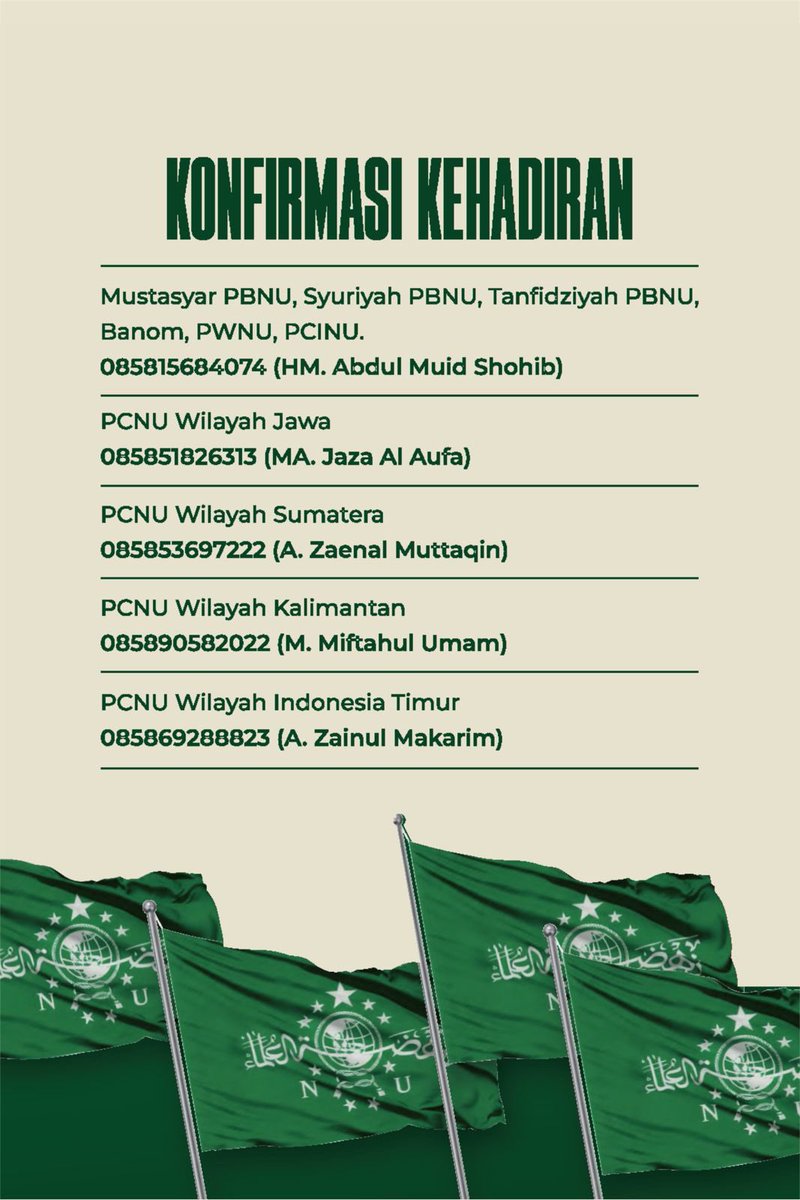 Mustasyar dan sesepuh NU MEMANGGIL