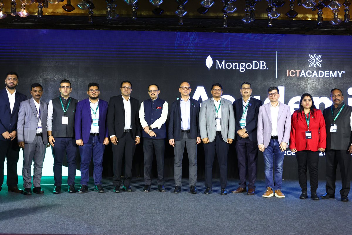 thesmartbridge's tweet photo. #SmartBridge has been recognized for its continued collaboration with #MongoDB at the Academic Summit 2025, held in association with #ICTAcademy.
In 2025, we have impacted 32K+ students from 600+ colleges across 21 states & enabled 350+ educators with our #skilling initiatives. https://t.co/IKKWfibre9