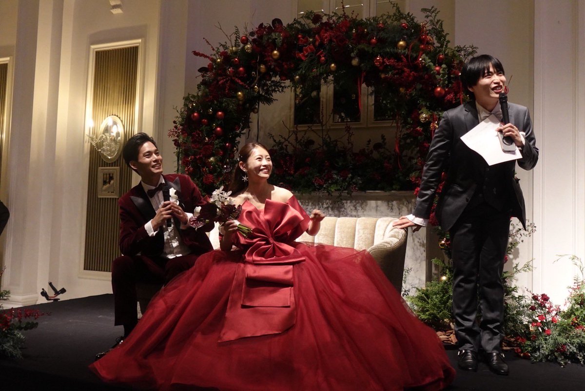 ikenao0919's tweet photo. 岸田タツヤさん、高木由梨奈さんの結婚式に参列させていただき、MCまでやらせてもらいました！

素敵空間すぎました！幸せパワーいただきました。ありがとう！！

改めて本当におめでとう！！ https://t.co/fo0EsL0dR2