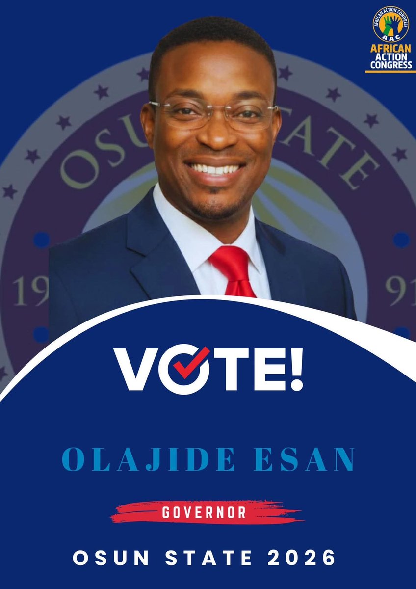 CitizenMoray01's tweet photo. A society blessed with wealth should not be trapped in poverty by bad leadership. In 2026, Osun will choose conscience over cash, vision over deceit.

#Osun2026 #NoToVoteBuying #AACParty #OlajideEsan4Gov https://t.co/PL2i6SfLR3