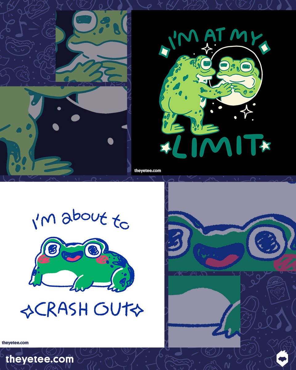 NEW! We've got At My Limit designed and Crash Out both designed by Studio Yumie both #dailytees available for 24 hours only at https://t.co/ZD8ueXz0ra 