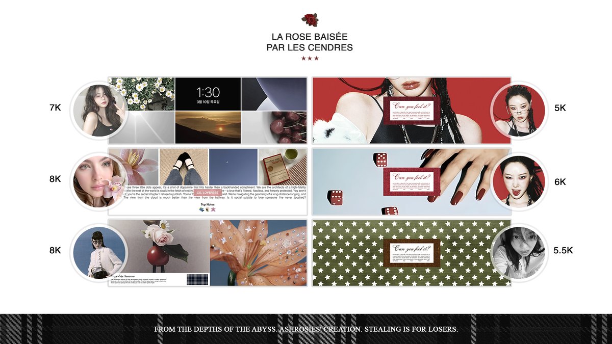 AshRosies's tweet image. 📰 : Reposts are appreciated.

The rusted gate to our rosarium has creaked open. All layout catalogs are available upon request. 

[!!] 𝗥𝗲𝗮𝗱 𝘁𝗵𝗲 𝗧&amp;amp;𝗖𝘀 𝗯𝗲𝗳𝗼𝗿𝗲 𝗼𝗿𝗱𝗲𝗿𝗶𝗻𝗴.

No minimum or maximum amount of orders. Check our pinned post for details! 🌹 #zonauang