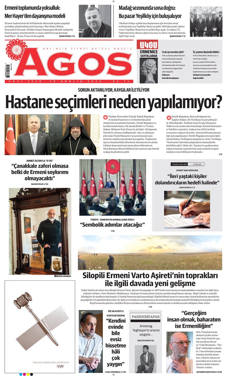 AGOSgazetesi's tweet image. 📌 Agos’ta bu hafta