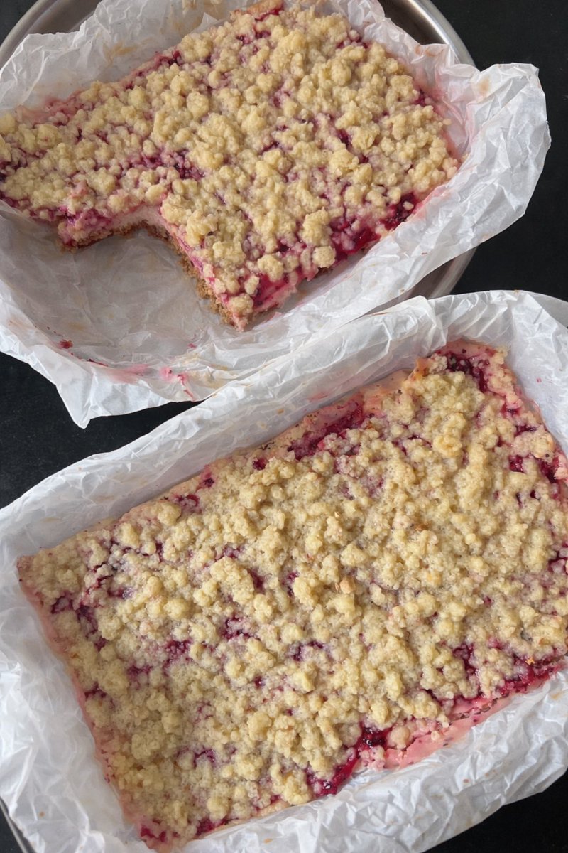 lasitha_e's tweet photo. my baking lore part 2 
strawberry cheesecake bars 🍓 https://t.co/YoK95eHGhw