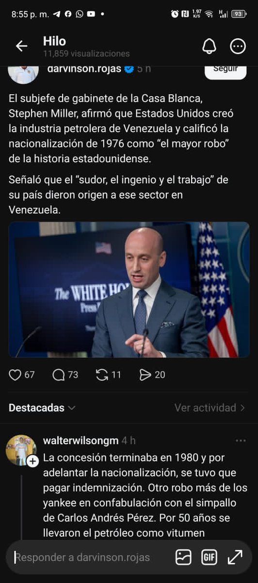 LuisGVenezuela's tweet image. Todo el gabinete del pedófilo arrogante del gobierno estadounidense ha salido a repetir la misma falacia
Este es un tal Stephen Miller
Antes dijeron que el Golfo de México, El Canal de Panamá, Groenlandia, etc todo es de ellos