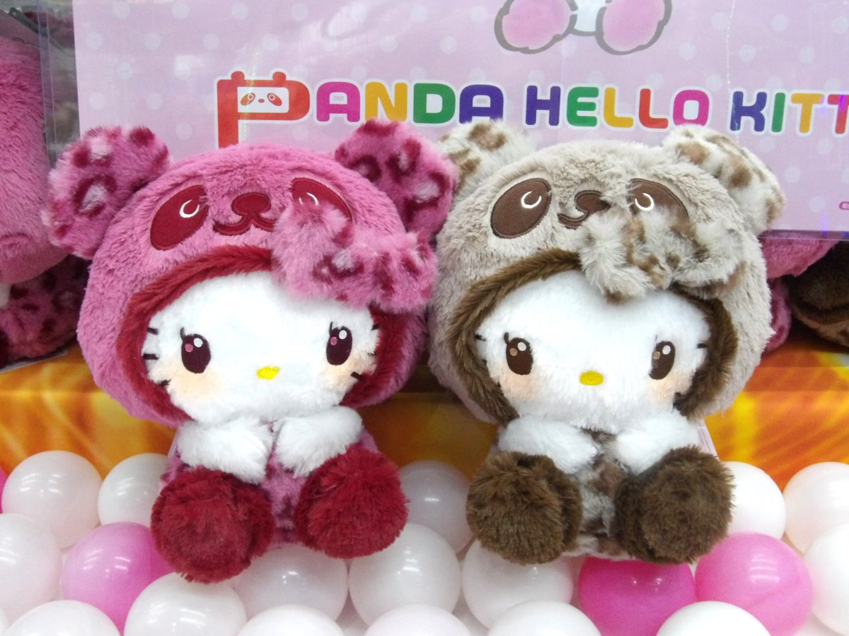 【値下げ】ハローキティ　ぬいぐるみ　着ぐるみ　パンダ　まとめ売り ハローキティ - 【激レア】 ハローキティ パンダ ぬいぐるみ まとめ
