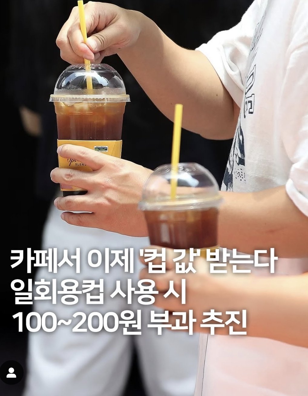 [정보/소식] 정부가 플라스틱 일회용 컵 무상 제공을 금지 | 인스티즈