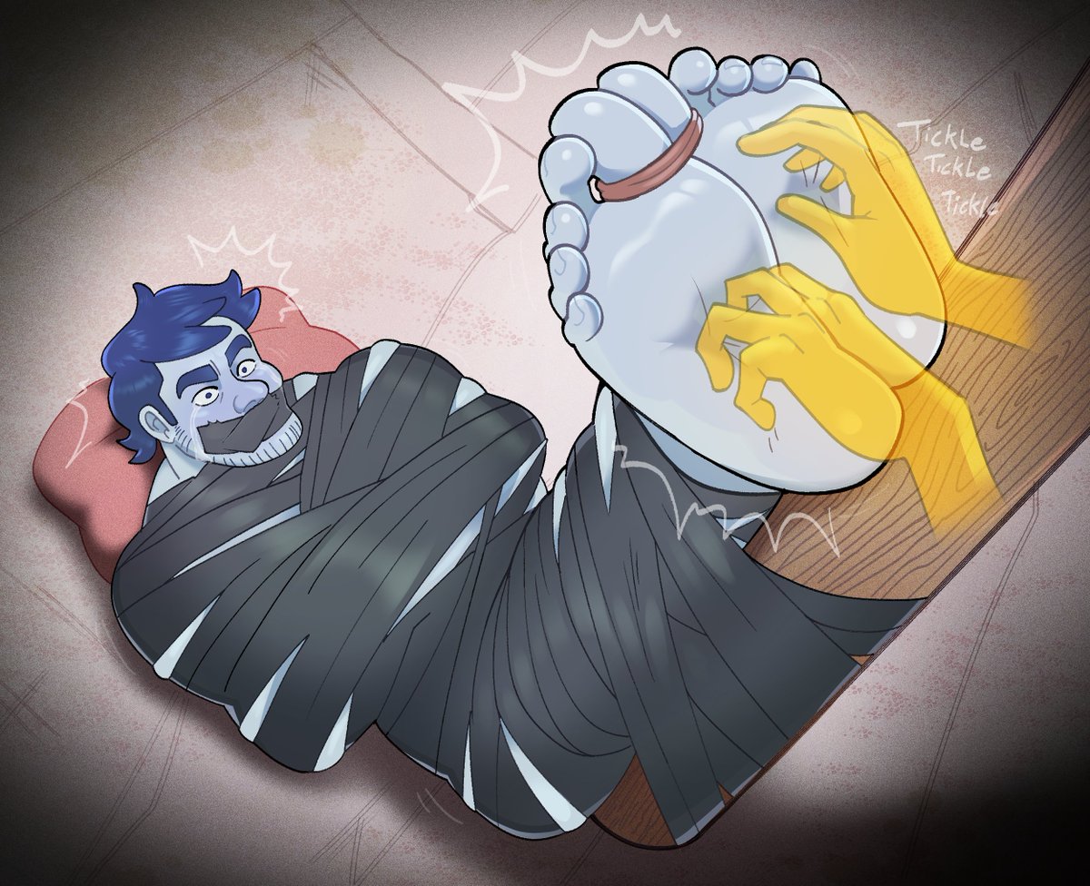 Mummified special Guest!

big thanks to <a href="/KarpDeluxe/">karpdeluxe.bsky.social</a> for commissioning me!