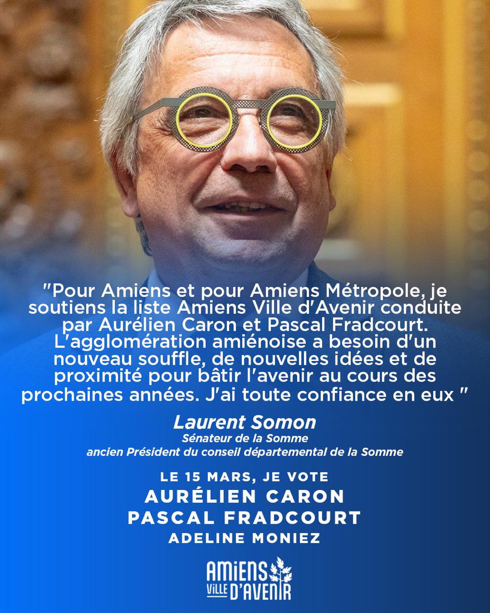 Notre rassemblement pour Amiens se poursuit.
Merci au sénateur Laurent Somon pour son soutien clair à Amiens Ville d’Avenir.
L’expérience au service du changement.
#Municipales2026 #AmiensVilleDAvenir #LeGrandChangement