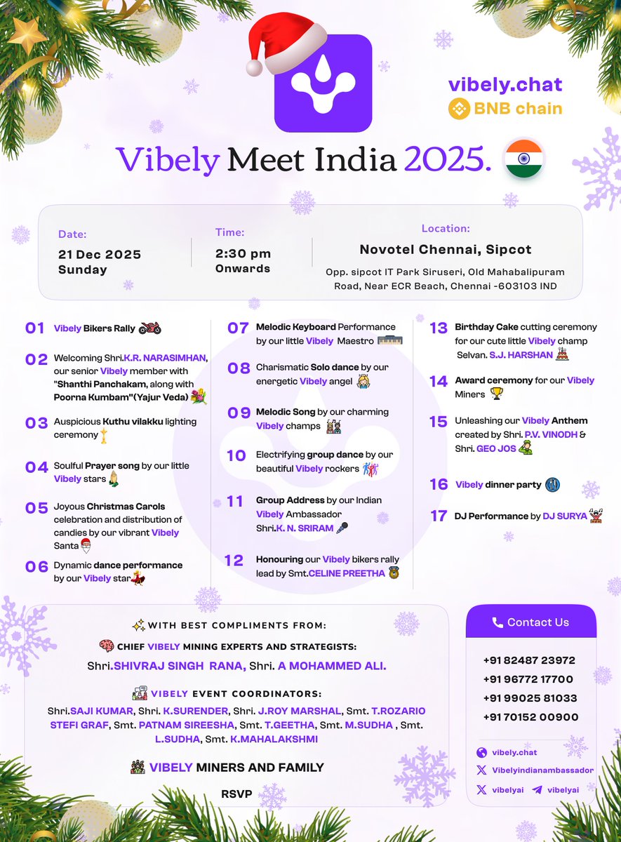CryptoLearnPad's tweet photo. All excited about the @vibelyai Meet India 2025, organised by @VibelyAmbassadr 

All are welcome, feel free to contact me for additional details.

@sriram2702
@vibelyai 
 @BNBCHAIN 
@cz_binance 

#Vibely #BNBChain #AI #VaultOfVibes #Web3 #BTC #VibelyIndia #Binance https://t.co/YuL8XIxEYP