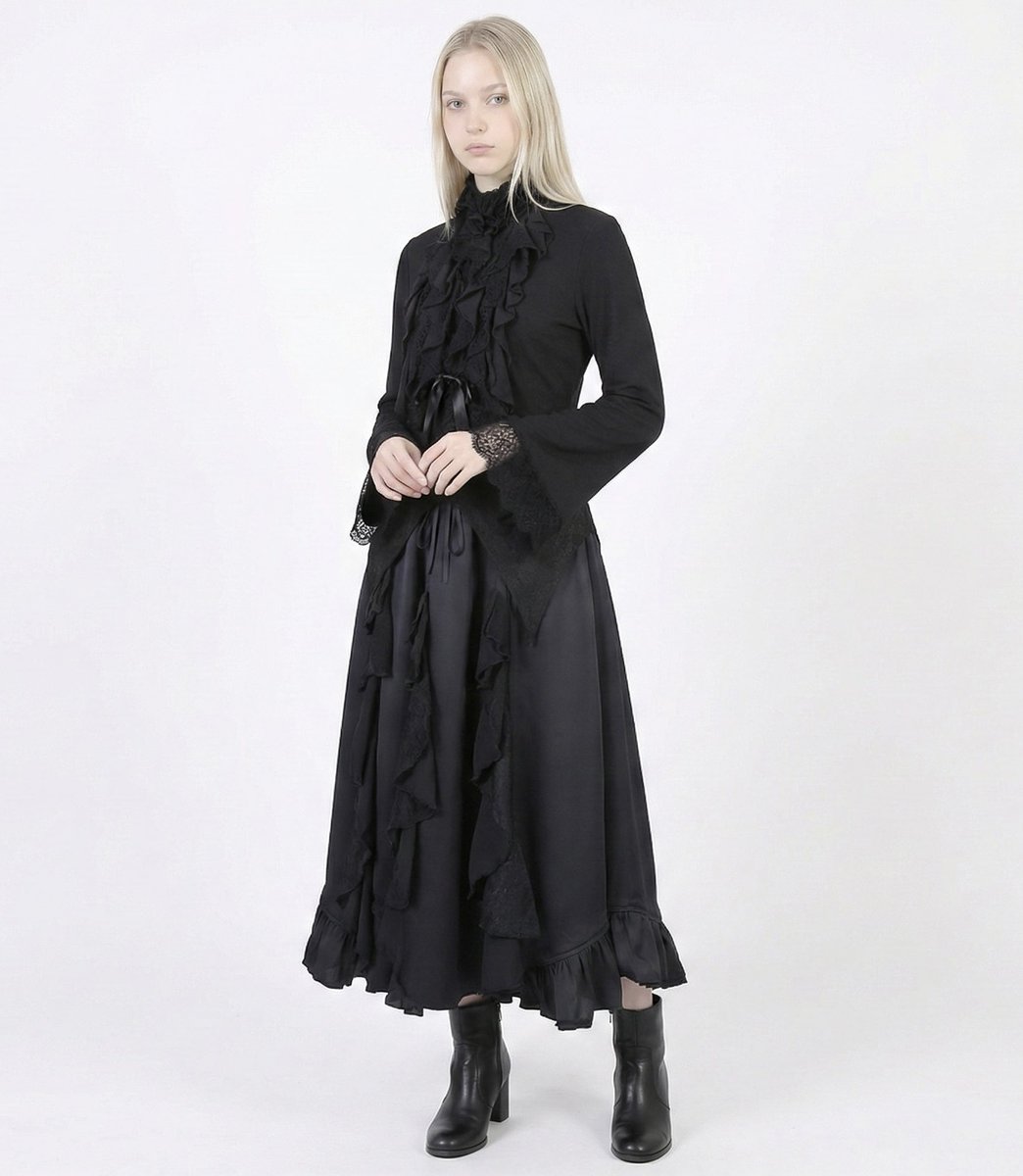 h.NAOTO 2026年新作発売予定》 【Gothic Ruffle Wrap-Style Flared