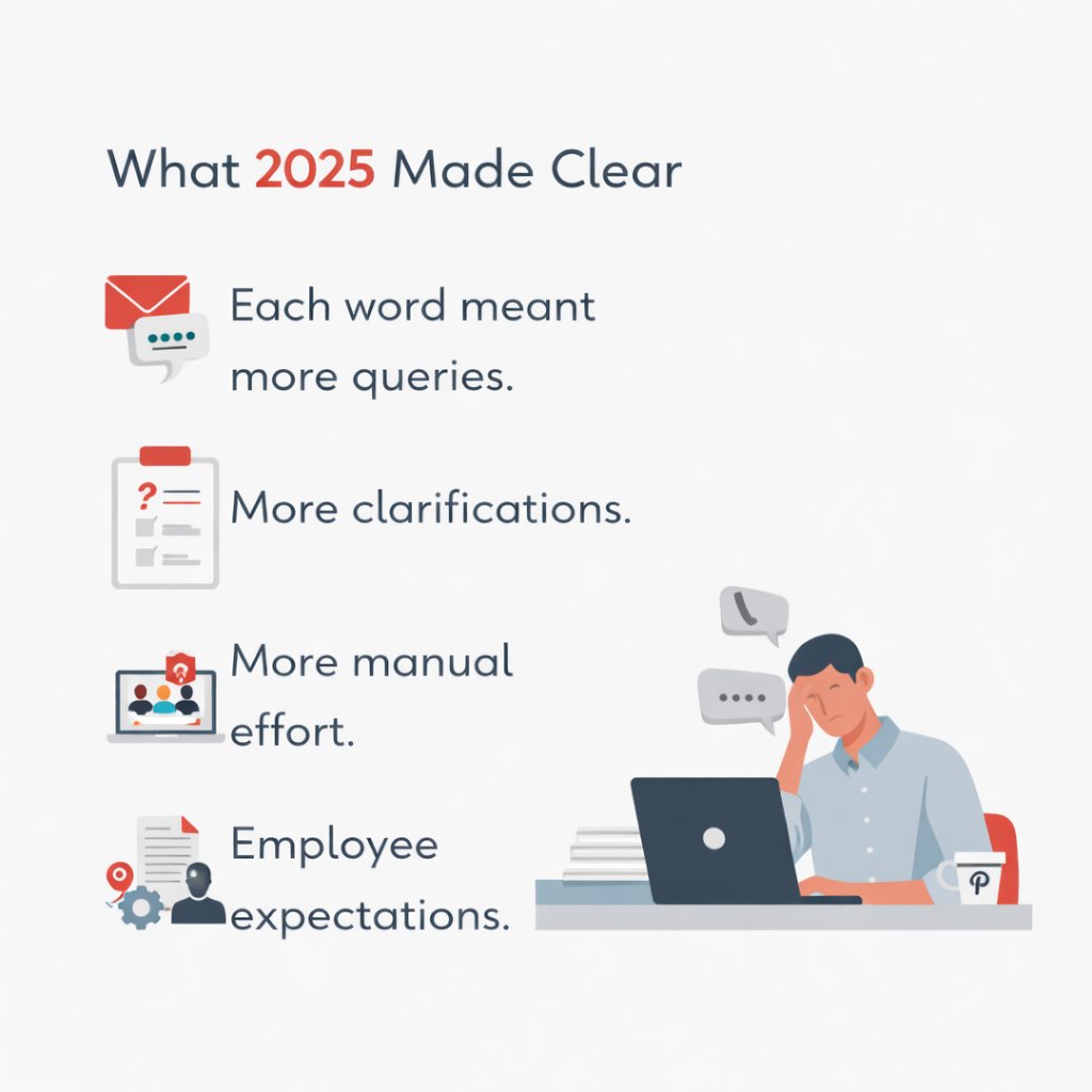 PierianInfo's tweet image. What stood out in 2025 wasn’t complexity.
It was repetition.
Questions turned into clarifications.
Clarifications turned into work that never made it to strategy.

#HRSharedServices #HROps