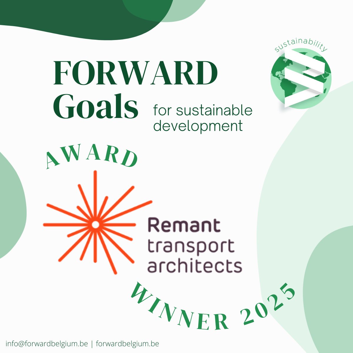 🏆 Remant Transport Architects wint de @FORWARDGoalsAward 2025 voor hun indrukwekkende bijdrage aan de duurzame transitie van het bedrijf. 👏

Hun projectgroep #duurzaamheid is een uitzonderlijk voorbeeld van hoe interne mobilisatie het verschil maakt.

#SustainableBusiness