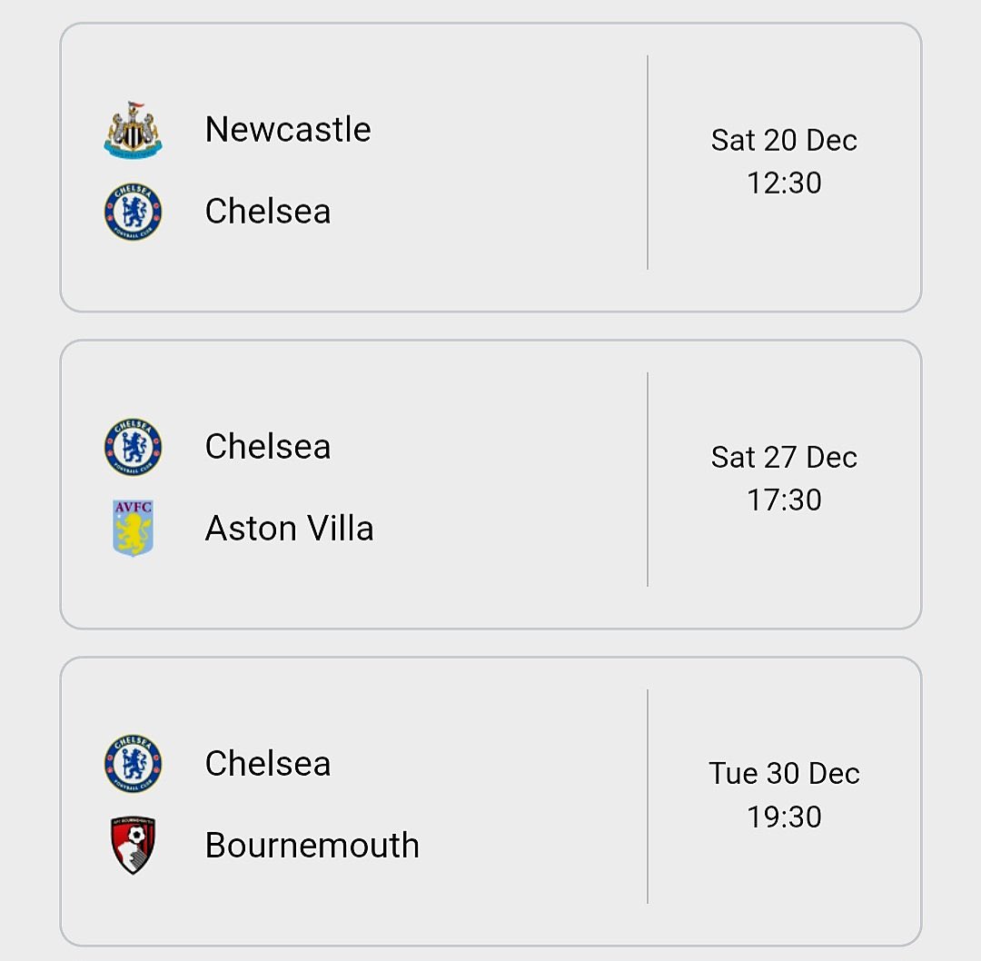 It’s the most Chelsea thing to win the 3 and lose or draw the 4th game