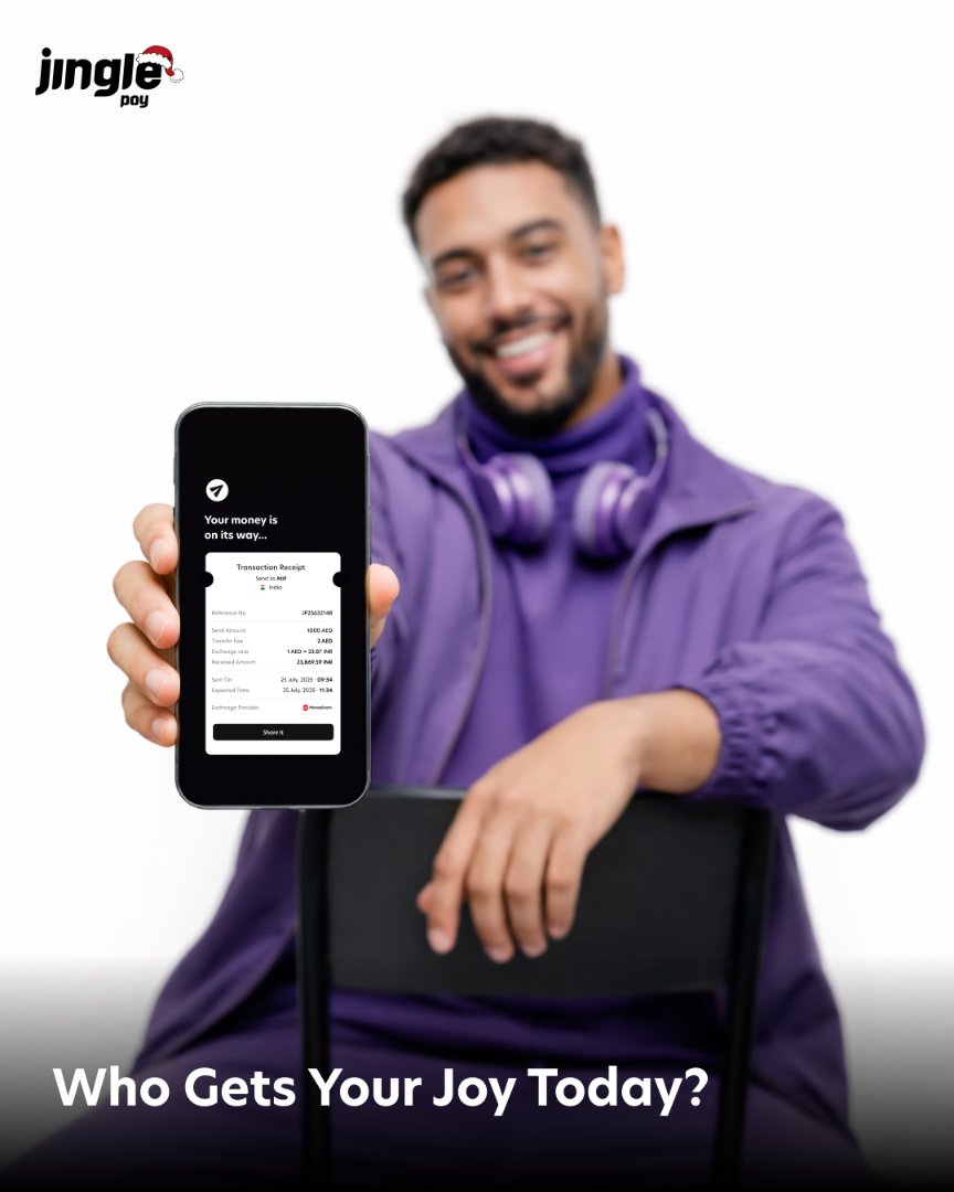 From the UAE to the world 🌍
Helping communities stay connected through secure, low-cost remittances.
#JinglePay #GlobalPayments #SendJoyHome #Fintech