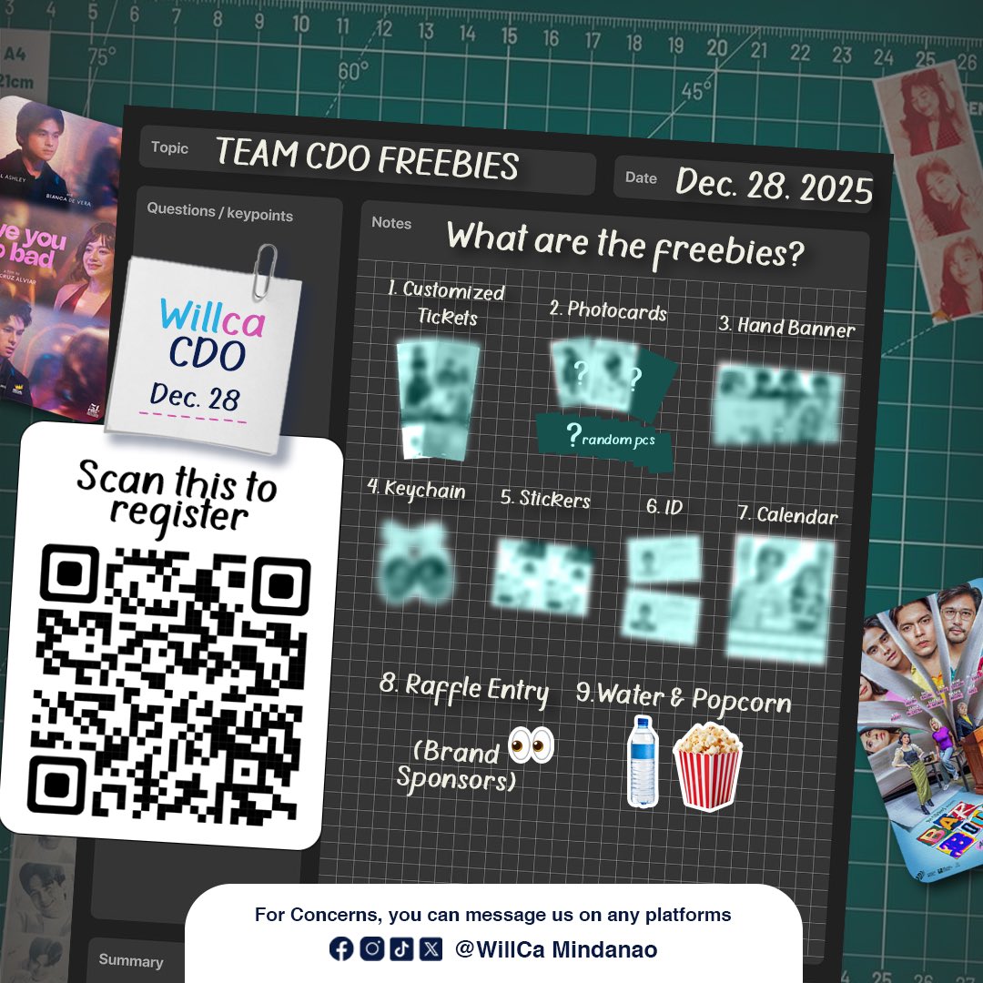CDO CATCHERS, READY FOR A BIG REVEAL? 

The wait is over — here comes the exciting pasilip of the FREEBIES prepared exclusively for our CDO Block Screening! 👀🥰

Get ready for limited-edition items, surprise inclusions, and a few things that will make you say, “hala, apil diay