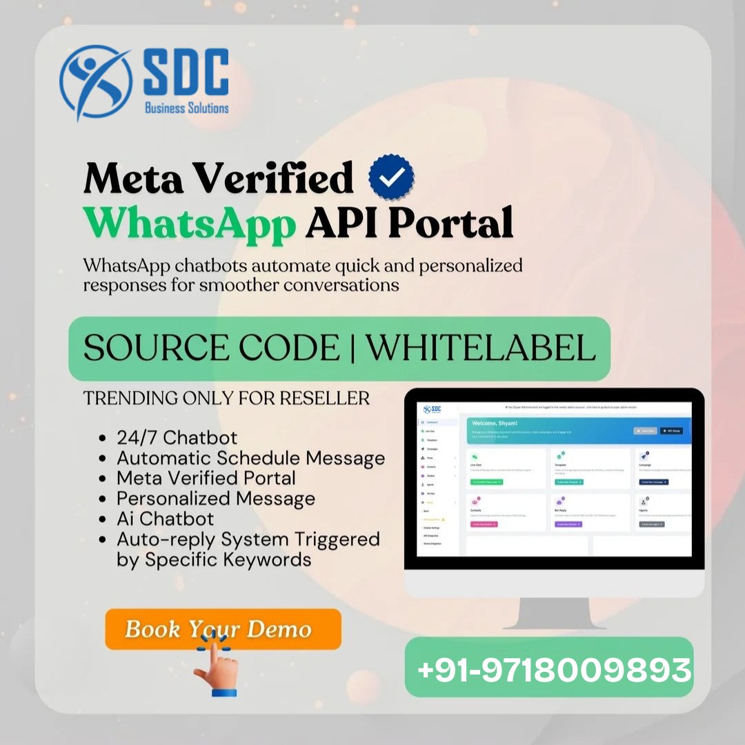 sdcbsolutions's tweet photo. Ready to talk? Send us a "Hello" on WhatsApp to see it in action! 📷https://t.co/qhrvDf77oY
#MetaVerified #WhatsAppBusinessAPI #WhatsAppForBusiness #CustomerEngagement #BusinessGrowth #CRM #Ecommerce #SaaS #DigitalTransformation #Announcement #sdcbusiness https://t.co/0AJyDDogMh