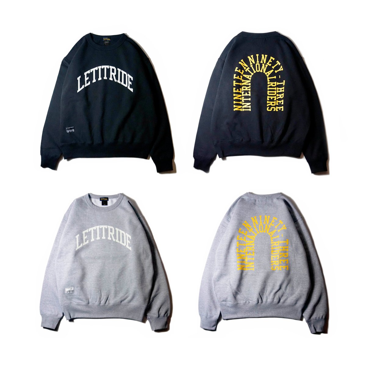 ELTd_webstore's tweet photo. Let it Ride Classics "LIRC-CREW" 
Black
https://t.co/flNleeK4Nu
H.Gray
https://t.co/YkkFBiPt8g https://t.co/zsSG40Ggzj