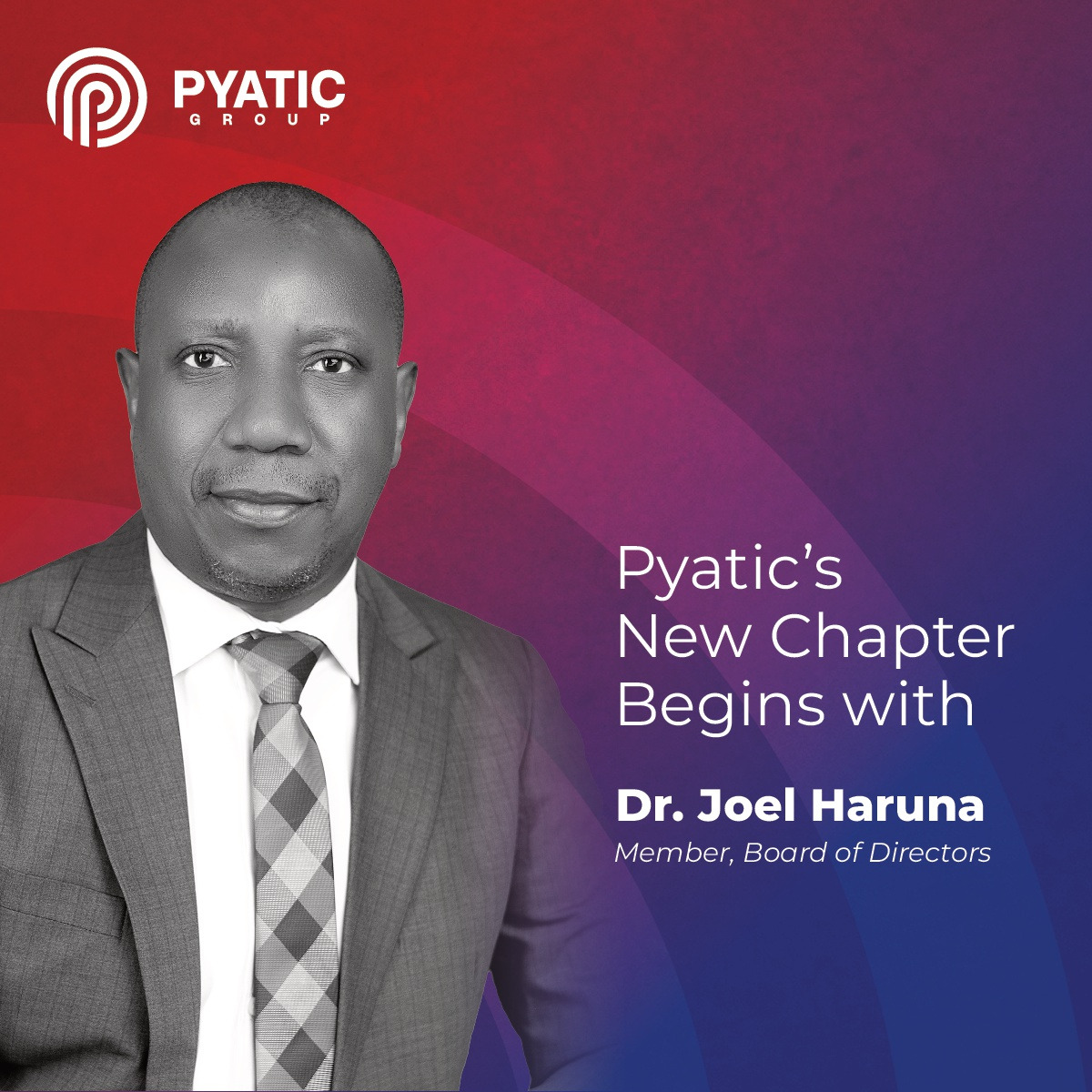 PyaticGroupltd's tweet image. Pyatic's New Chapter Begins with Joel Haruna PhD. Member Board of Directors. @drjoelharuna

Let's Build Industries, Power Economies, and Transform Lives together!

#ThePyaticGroup
#NewChapterBegins