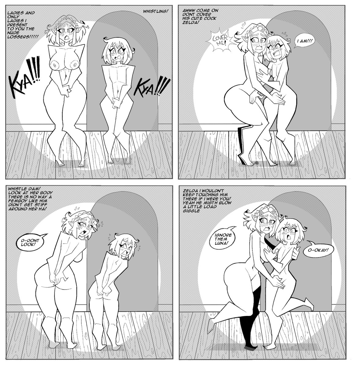 zelda And Luna 
comic commission for <a href="/DreamyLuna19/">Sleepy</a>