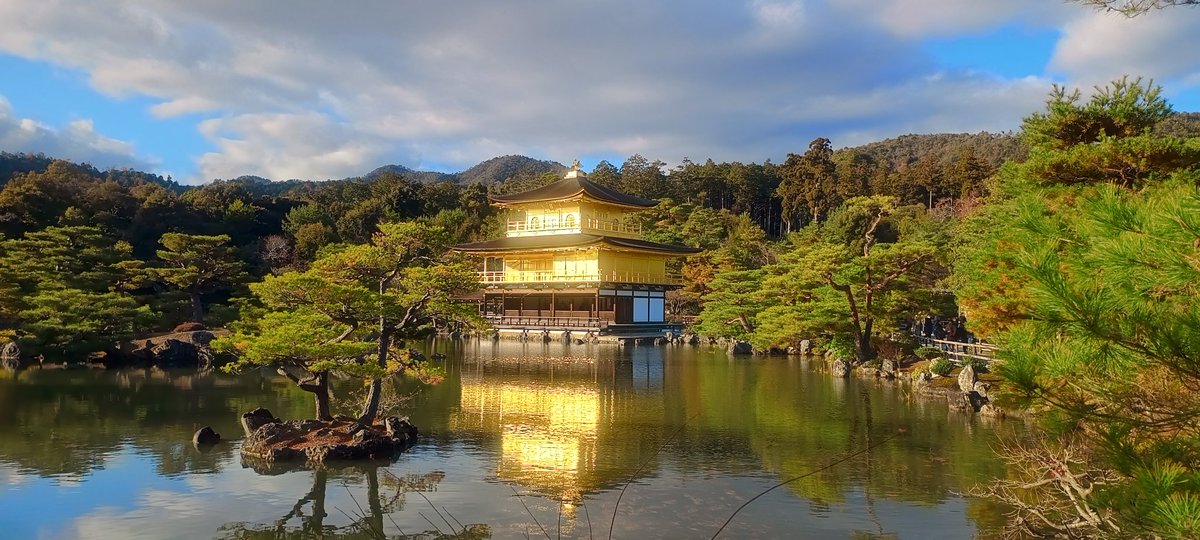 NissyPoi's tweet image. 毎年この時期に京都に来るから、1つずつ観光してる
一昨年が伏見稲荷、去年が清水寺、今年は金閣寺