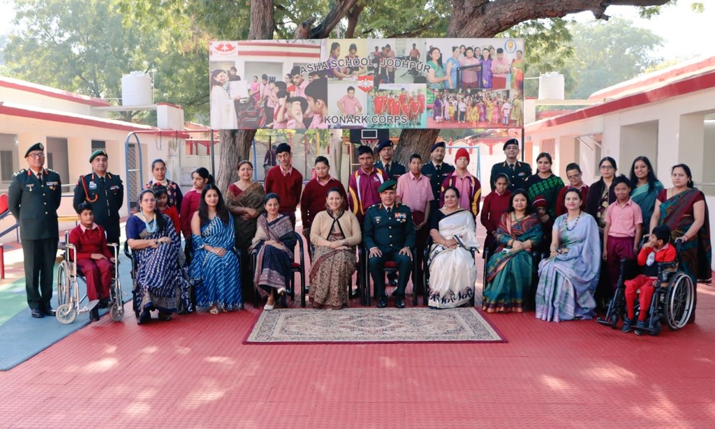 “Spreading Smiles &amp; Compassion”

Lt Gen AVS Rathee, GOC #KonarkCorps &amp; Mrs Rajnie Rathee, Zonal President, #KonarkAWWA visited #AshaSchool, #Jodhpur. The infrastructure &amp; efforts of the staff in fostering an inclusive environment for special children was appreciated upon.
