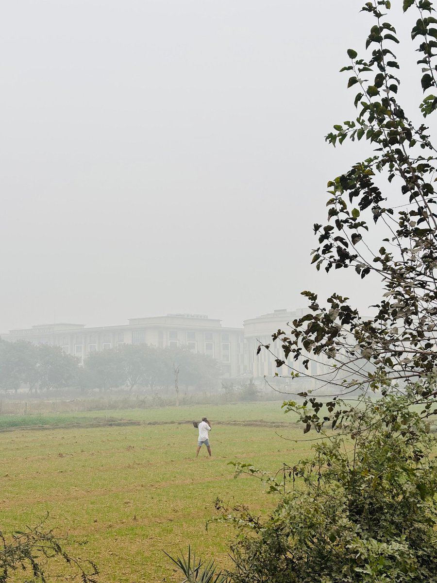 "Everything we see hides another thing, we always want to see what is hidden by what we see.”
This isn’t mist it’s pollution veiling the sky, the buildings, our health. #DelhiSmog #AirPollution