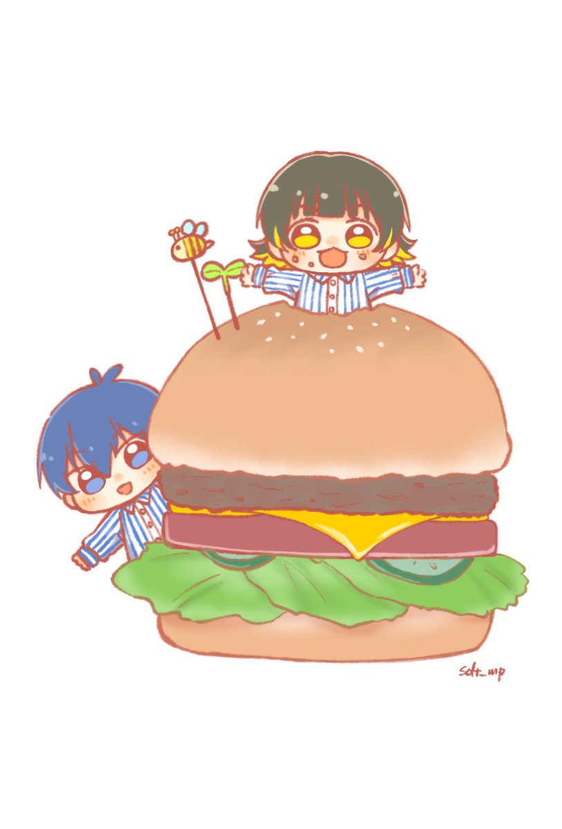 「もぐもぐ」|花梨(かりん)。@仕事と原稿中のイラスト