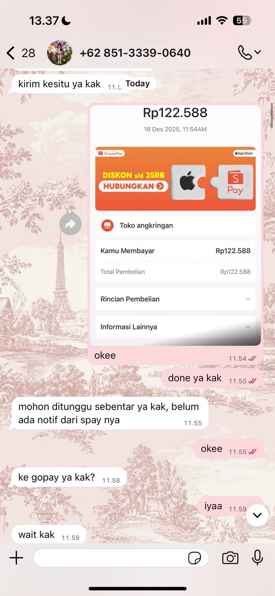 ilyraan's tweet image. ⚠️ HELP RT AND SHARE ⚠️
agar tidak ada korban lagi

SPILL SCAMMER JASA CONVERT SALDO
COVERT MASA HARUS AKTIFIN FITUR PINJAM SIH??
acc x @meysxc
no wa : +62 851‑3339‑0640 an Meyy gestun

 -&amp;gt; awalnya aku lagi nyari jasa convert di X, lalu nemulah akun dia, setelah aku ternyata
