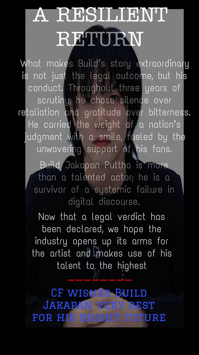 THE PRICE OF INNOCENCE: THE VINDICATION OF BUILD JAKAPAN PUTTHA

In the landscape of modern entertainment, few stories are as harrowing or as inspiring as that of Thai actor #BuildJakapan . For nearly three years, Build did not just face legal hurdles; he faced an onslaught of