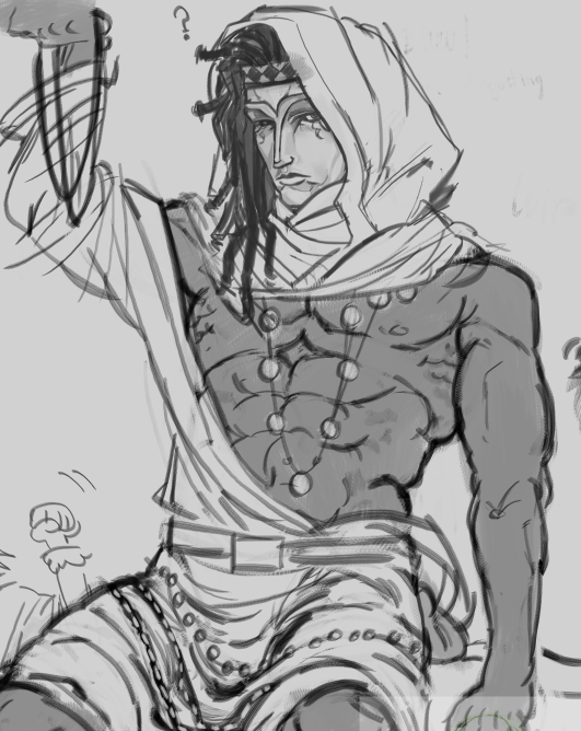 drawing my avatar from stupid niche roleplay game