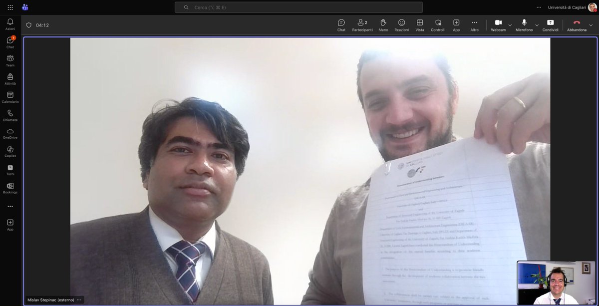 flavio_stochino's tweet image. Proud to announce a new MoU between DICAAR – @univca  and the Department of Structural Engineering, @SveucilisteZG 🇮🇹🇭🇷
Thanks to @MislavStepinac, Ivan Blečić, Domagoj Damjanović, and Arnas Majumder for making this possible.
#StructuralEngineering