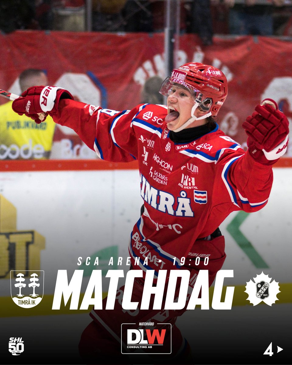 timra_ik's tweet image. MATCHDAG!
🏆| SHL
🆚| Skellefteå AIK
📍| SCA Arena
🎫| secure.tickster.com/xdxthhpvt2a367x
🎟️| 50/50 - clubs.clubmate.se/timraik
🕖| Nedsläpp: kl 19:00
🏟️| Öppnar: kl 17:30
⭐| Matchvärd: DLW Consulting #timraik