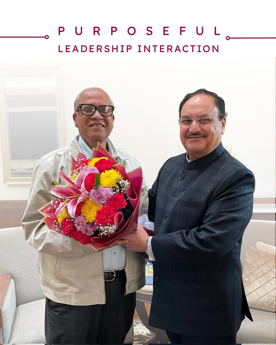 digambarkamat's tweet image. Had a meaningful interaction with Shri J. P. Nadda, Union Minister of Chemicals and Fertilizers, Government of India. Discussions focused on matters of public interest and development.

#PurposefulLeadershipInteraction #GoaDevelopment #PublicInterest #DigambarKamatForMadgao