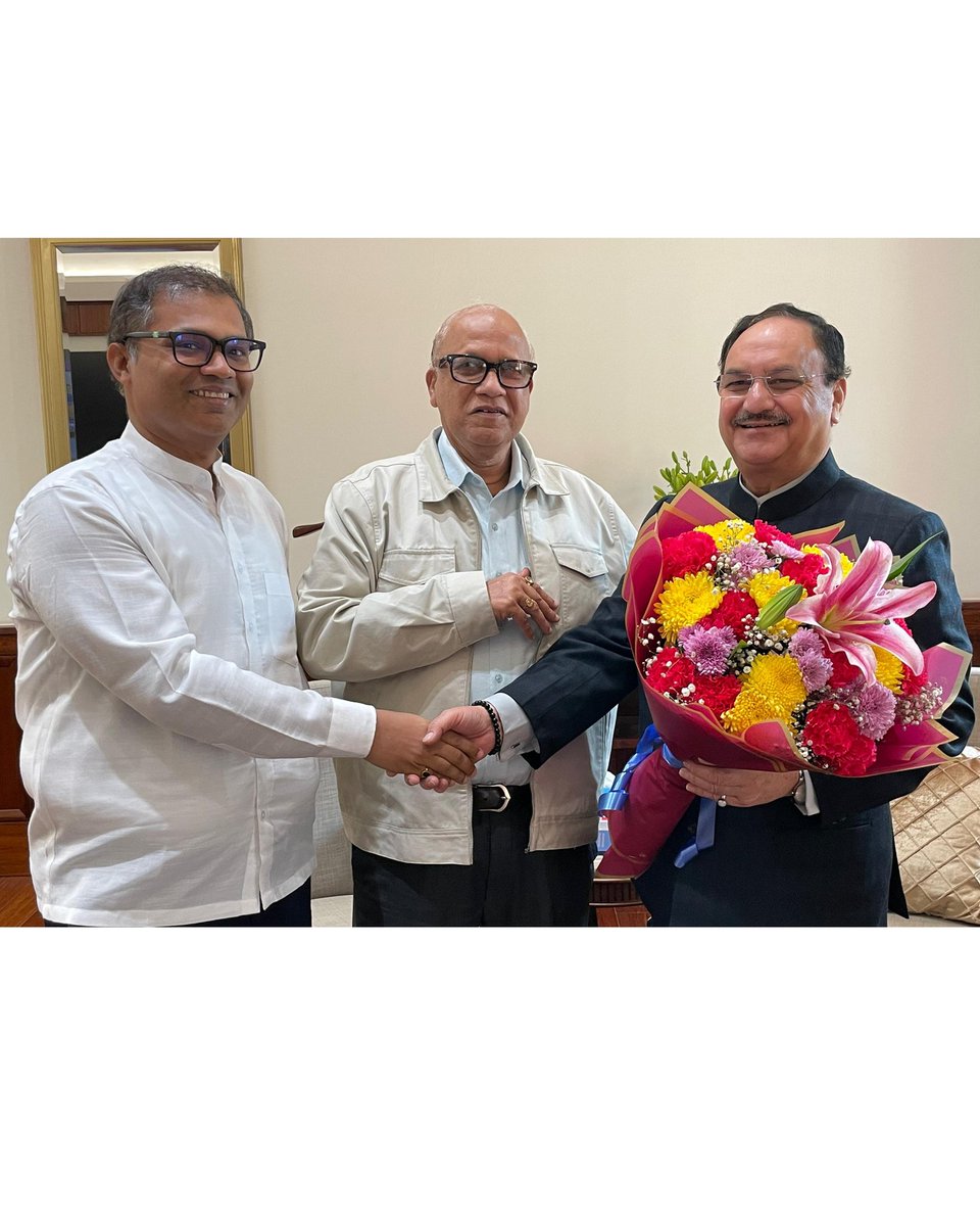 digambarkamat's tweet image. Had a meaningful interaction with Shri J. P. Nadda, Union Minister of Chemicals and Fertilizers, Government of India. Discussions focused on matters of public interest and development.

#PurposefulLeadershipInteraction #GoaDevelopment #PublicInterest #DigambarKamatForMadgao