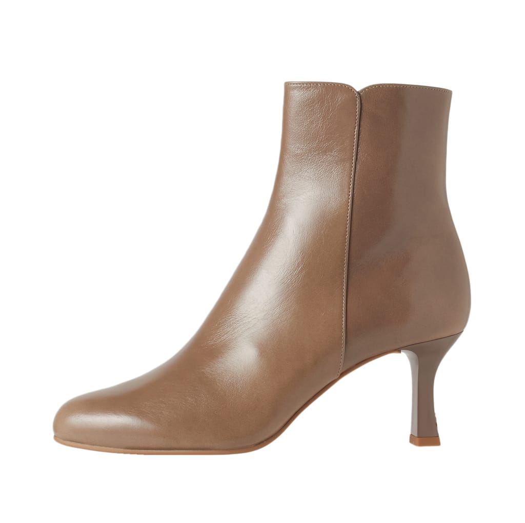 25cm アイボリー 【試着程度】DIANA ブーツ サイドジップ レザー