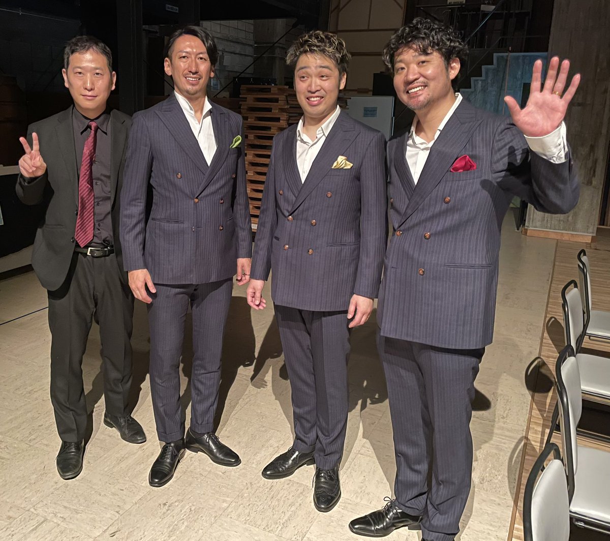 🎵終演しました🎵
「埼玉会館ランチタイム・コンサート ＃カントキューブ（オペラ・ユニット）」
本日はたくさんのご来場をありがとうございました！アンコールはアダン作「オー・ホーリー・ナイト」、中村八大作「上を向いて歩こう」でした。熱演直後の出演者を📷✨
[写真左から