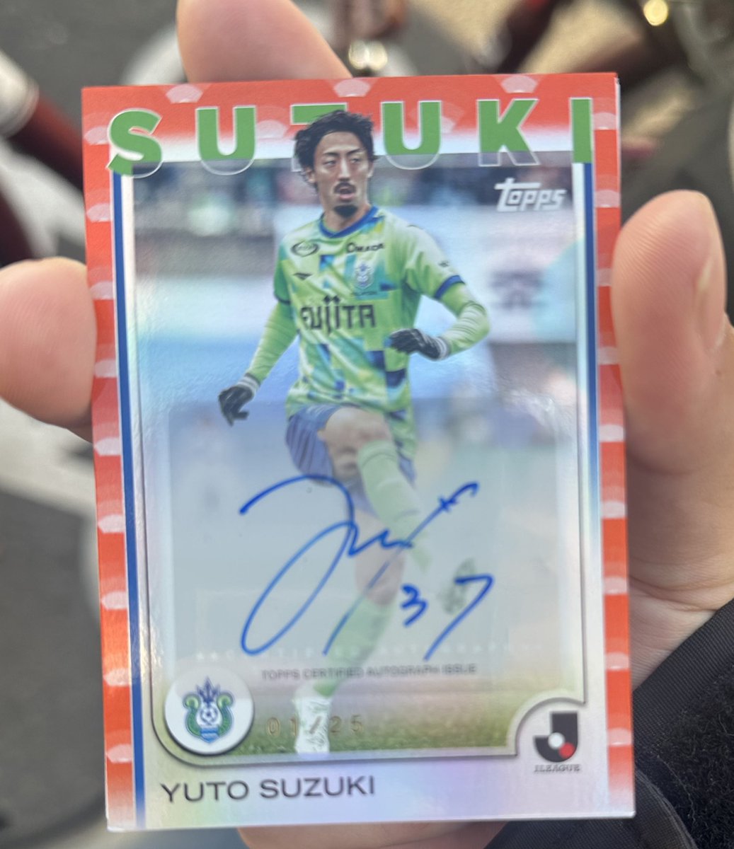 【即購入OK】リギラ選手（サイン入り） ゆるーーーーく募集 湘南の鈴木選手のカードと、柏の選手のサイン入り