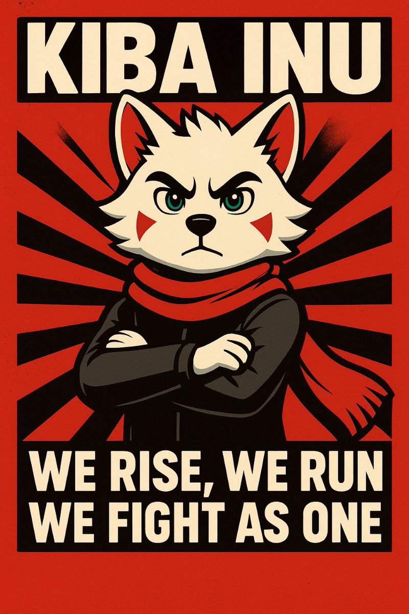 Day 159  posting  $KIBA Logo until it's
Above 100 million mc. 💪
 $KIBA 🗣️This phase won’t last forever better days will come 💪🚀⏳
<a href="/KibaInuWorld/">Kiba Inu Official</a> <a href="/BrentlyETH/">Brently</a> <a href="/VitalikButerin/">vitalik.eth</a> <a href="/cz_binance/">CZ 🔶 BNB</a> <a href="/MustStopMurad/">Murad 💹🧲</a> <a href="/CryptoWizardd/">WIZZ🥷 ( beware scammers )</a> <a href="/Pentosh1/">🐧 Pentoshi mostly afk until march</a> <a href="/bull_bnb/">BULL.BNB</a> #ETH #BNB #SOL #PEPE #FLOKI #BullMarket