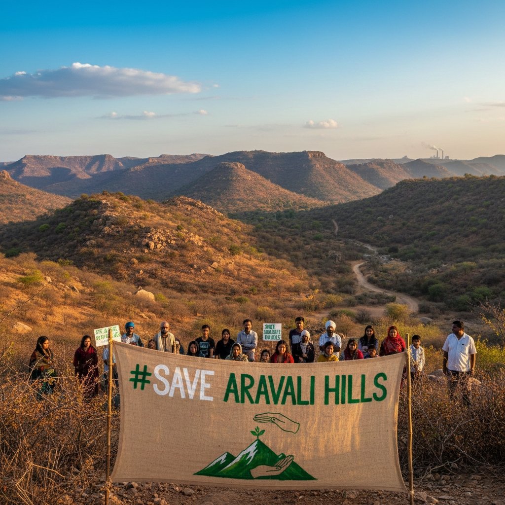 JRavikanth21's tweet photo. Aravali is not just hills, it’s a life system.

Redefining it by height alone ignores ecology, water recharge &amp; biodiversity. 

Protect landscapes, not loopholes.

“OLDEST MOUNTAIN RANGE, NEWEST VICTIM.”

The cost will be paid by future generations.
#SaveAravali #SaveAravaliHills https://t.co/RJYbPaZB8w